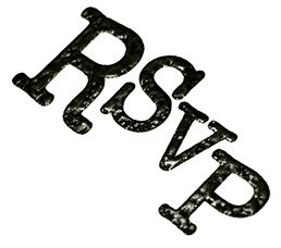 thermography black rsvp type